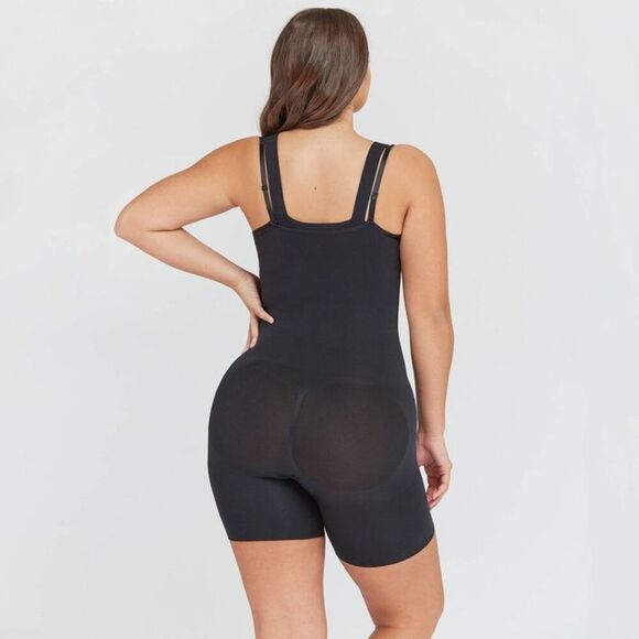 ASSETS by SPANX - ASSETS SPANX Bodysuit Shapewear Plus Ultra Firm Bl Black - Picture 3 of 4